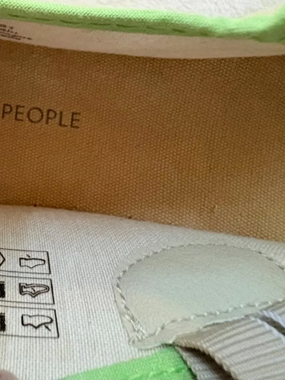Free People Surfside Mary Jane Espadrilles Canvas  Platform Size 38 NWOB